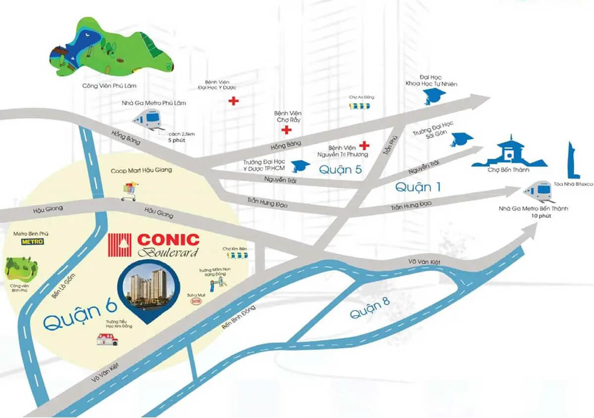 Conic Boulevard Bình Chánh 2