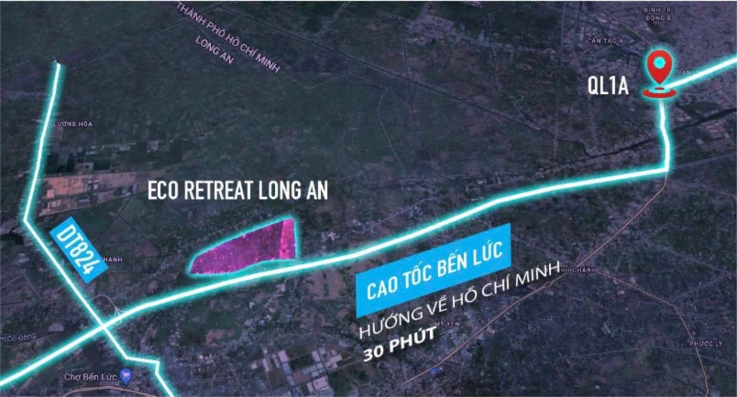 Từ TP.HCM về Ecopark Bến Lức 2
