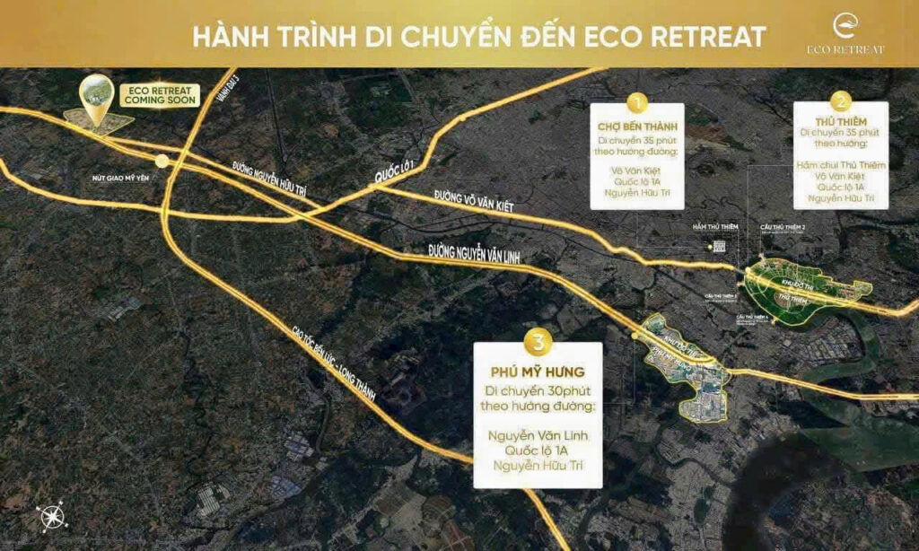 Từ TP.HCM về Ecopark Bến Lức 1